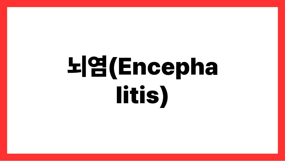 뇌염(Encephalitis)