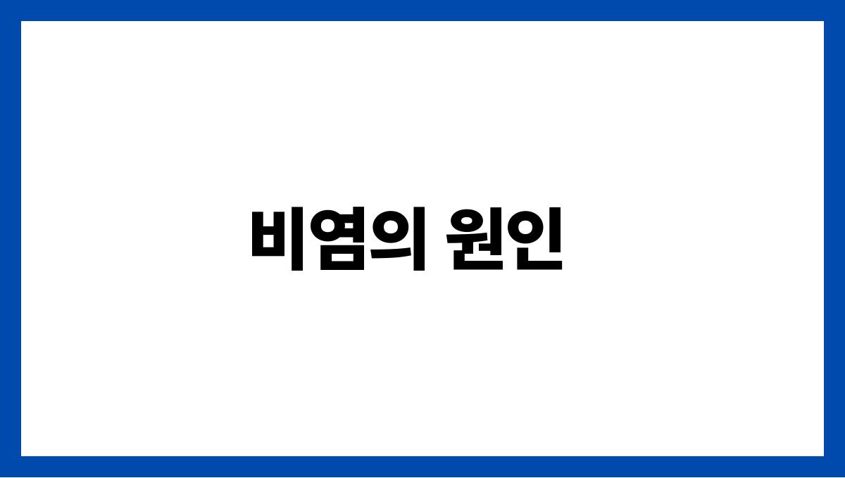 비염 비염의 원인