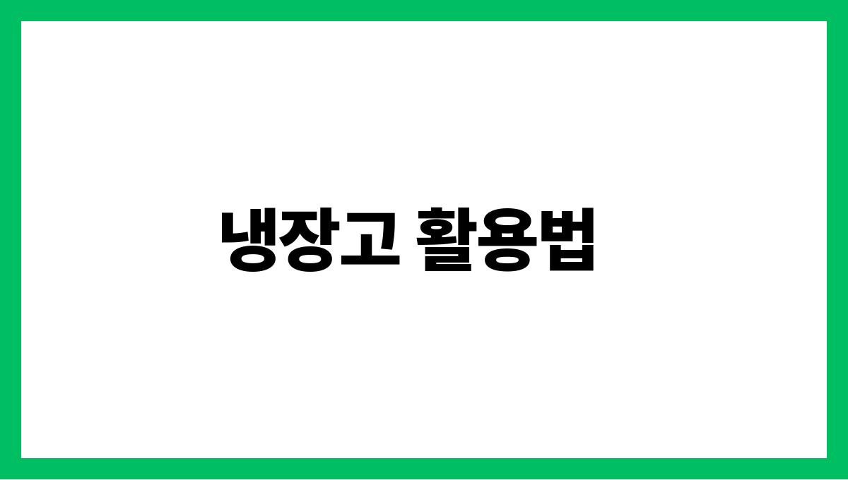 음식 보관법만 잘 알아도 여름이 편해진다 냉장고 활용법