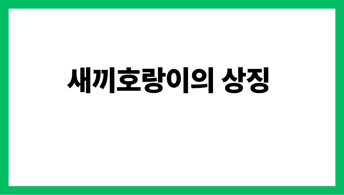 새끼호랑이가나오는꿈 새끼호랑이의 상징