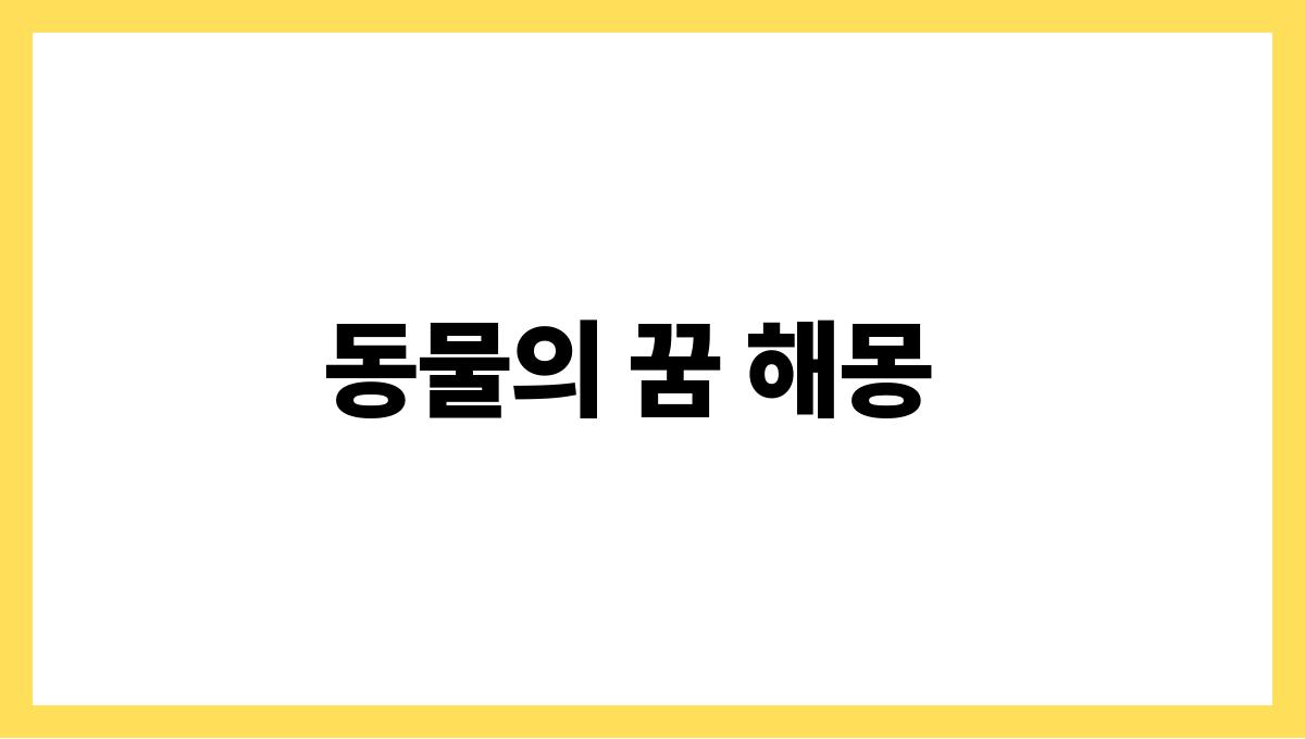 토끼가뛰어다니는꿈 동물의 꿈 해몽
