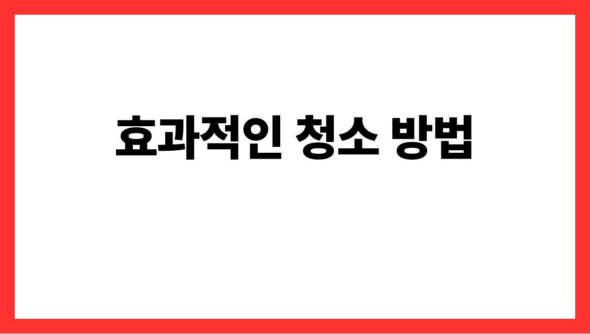 장마철곰팡이예방청소법 효과적인 청소 방법