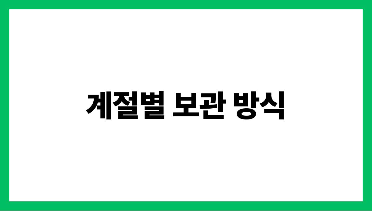여름옷세탁과보관팁 계절별 보관 